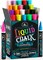 Liquid Chalk Markers for Blackboards - Bold Color Dry Erase Marker Pens - Chalk Markers for Chalkboards Signs, Windows, Blackboard, Glass - 6mm Reversible Tip (20 Pack)